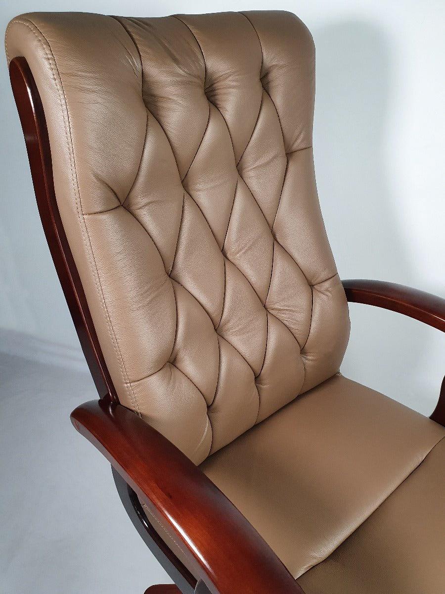 Brown Leather Executive Office Chair CHA-WS-977